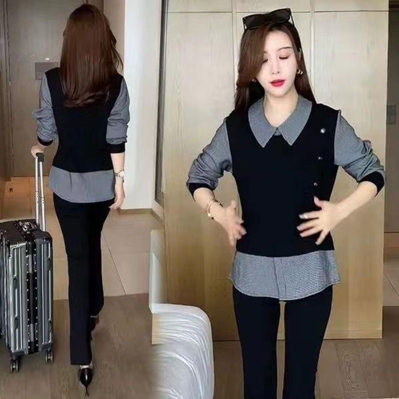 🔥Last Day Sale 50%🔥Women's Chic Faux 2-Piece Shirt