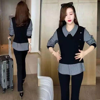 🔥Last Day Sale 50%🔥Women's Chic Faux 2-Piece Shirt