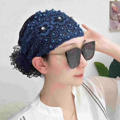 🎁Happy Ramadan⏳Ladies Floral Lace Headscarf