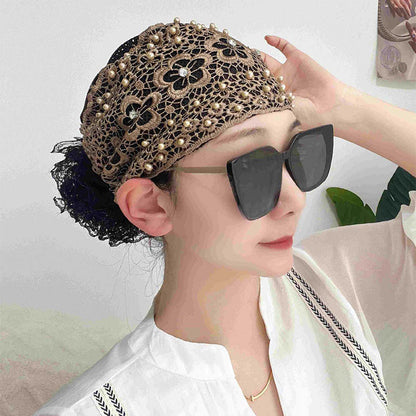 🎁Happy Ramadan⏳Ladies Floral Lace Headscarf